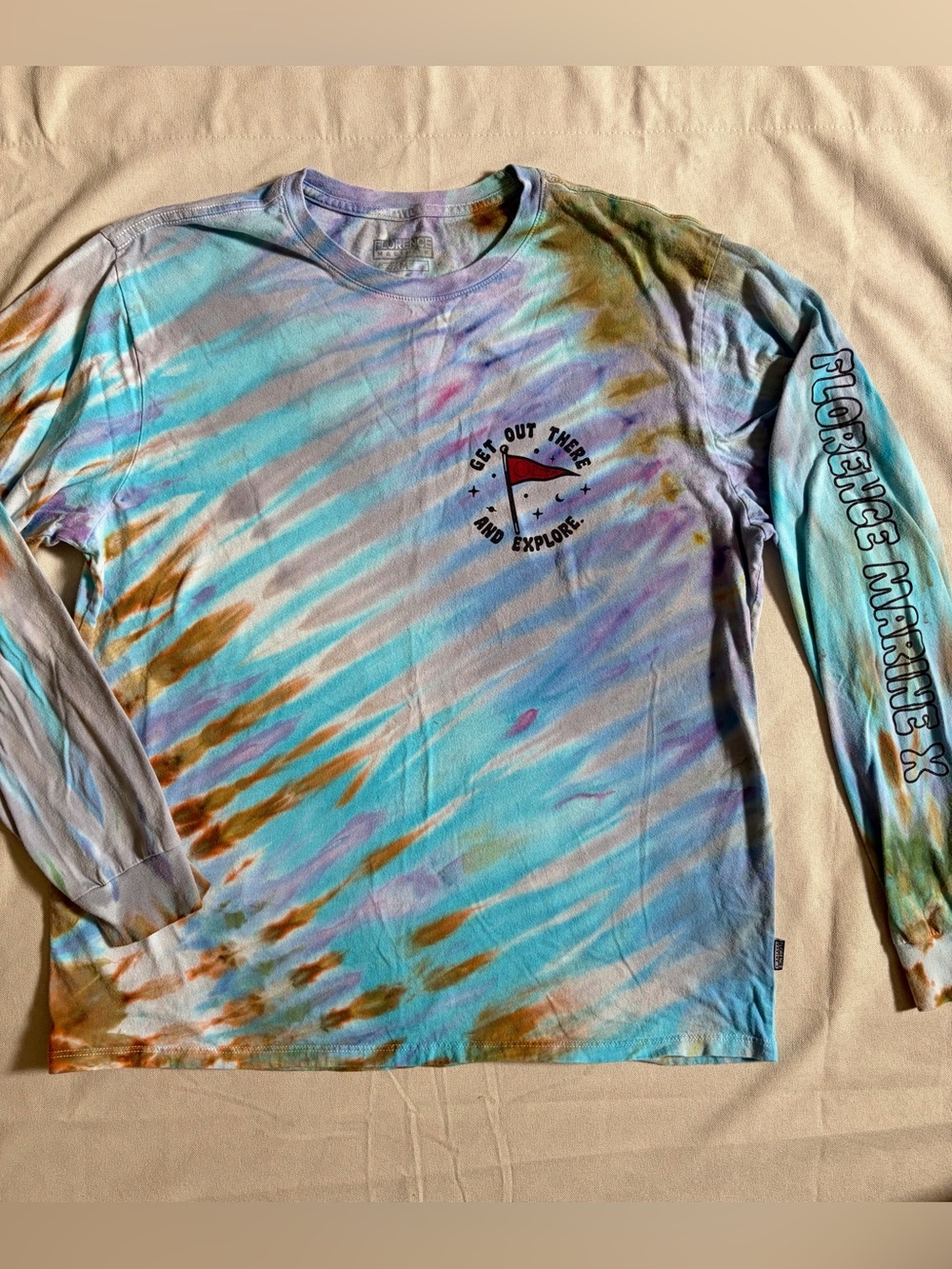 Florence Marine X Mister Globe Explore Organic Long Sleeve Tee T-Shirt